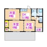 新納貸家 3DKの間取り