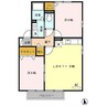 ソレーユ　B棟 2LDKの間取り
