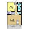 エストラルーチェT 1LDKの間取り