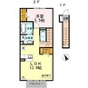 セジュール永池 1LDKの間取り