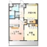 ハイム・クレシア 2LDKの間取り