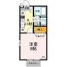 セジュールシャンス 1Kの間取り