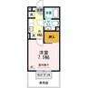 モナリエILL 1Kの間取り