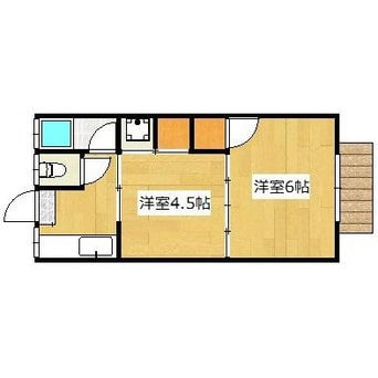 間取図 新富ハイツ　B棟