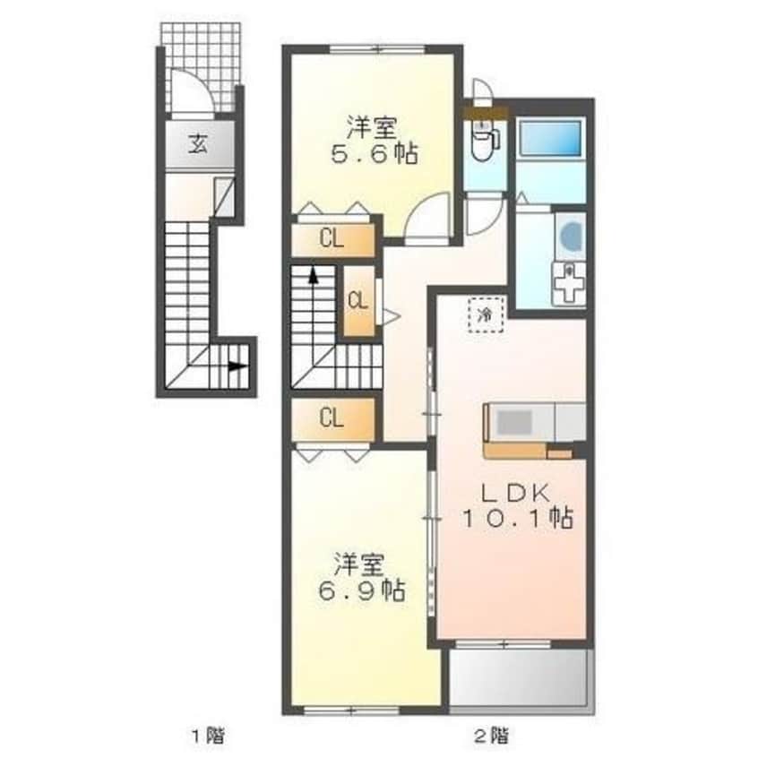 間取図 リーブル108
