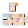 サニーコート　A棟 1SKの間取り