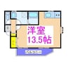 シオン隼人 1Rの間取り