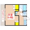 コースリーズ清水 1Kの間取り