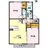 グランドゥールZ　A棟 2LDKの間取り