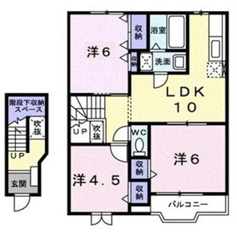 間取図 クレストール見次A