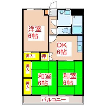 間取図 恒吉マンション　B棟
