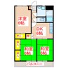 恒吉マンション　B棟 3DKの間取り