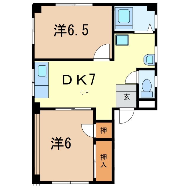 間取り図 コーポニューガンジョー