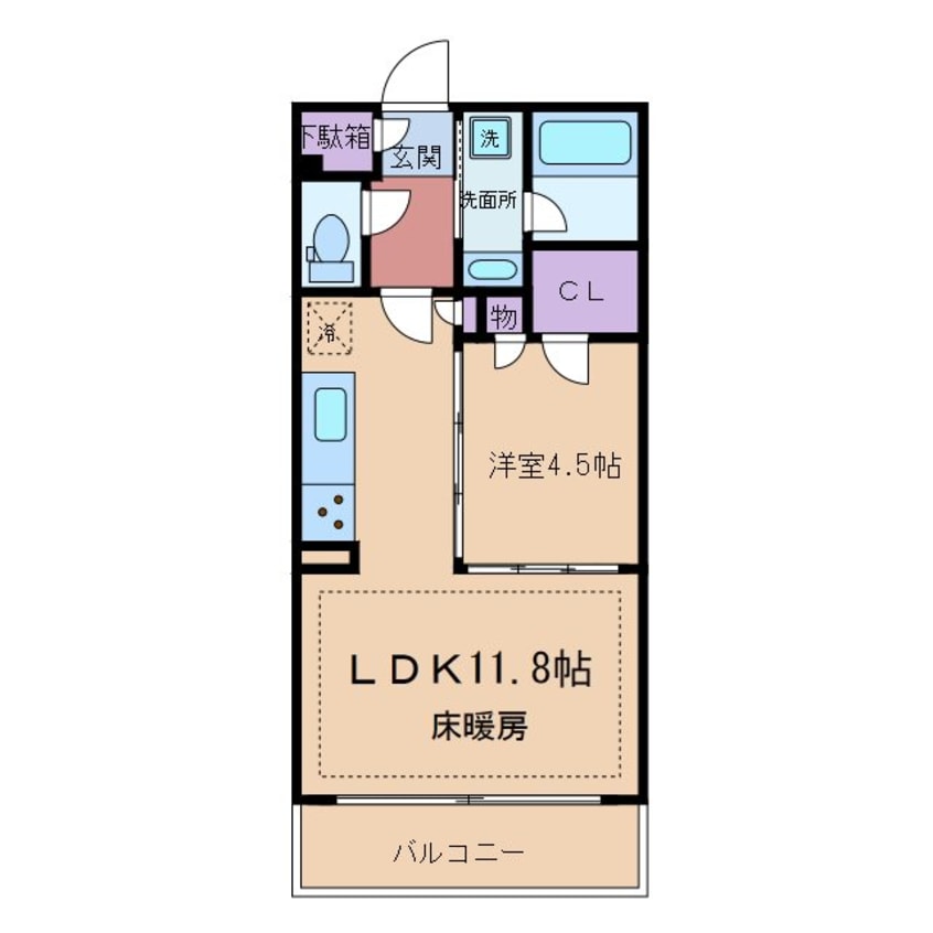 間取図 アトラス日暮里イーストレジデンス