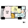 フィルモア　ワン 1DKの間取り