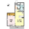 シュテルンビルト 1LDKの間取り