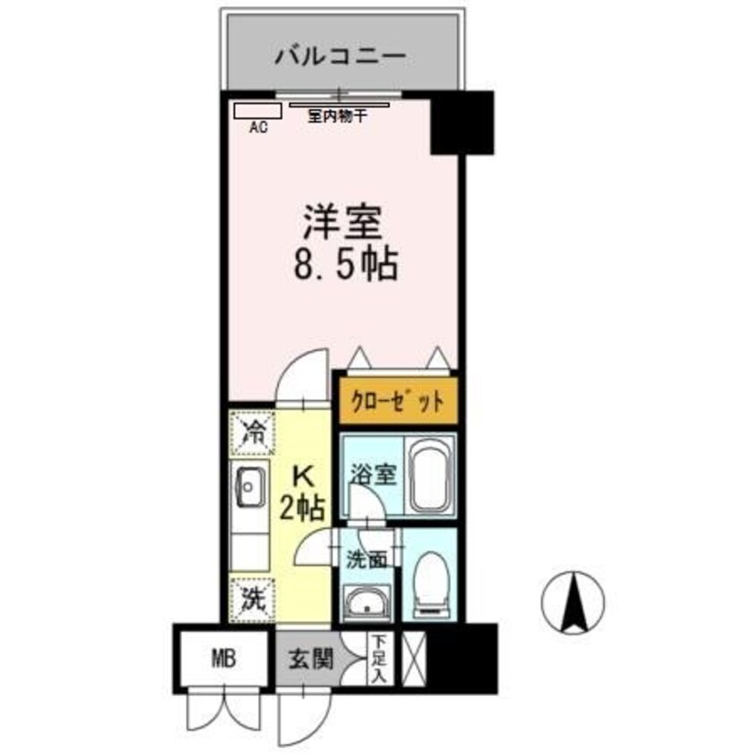 間取図 ひびき錦糸町 門田ビル