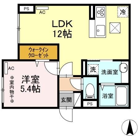 間取り図 ラリュール清川B