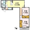 アヴァンス千住緑町 2LDKの間取り