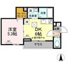 アヴァンス東日暮里 1LDKの間取り