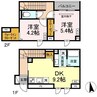 グラナーデ荒川 2DKの間取り