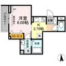 アナシエ東墨田 1Kの間取り