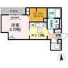 アナシエ東墨田 1Kの間取り