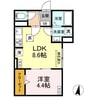 グラナーデ堤通 1LDKの間取り