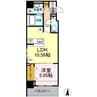 ポラリス菊川 1LDKの間取り
