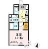 Dメゾン本駒込 1Kの間取り
