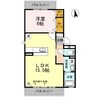 M HouseII 1LDKの間取り