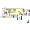 セレスティア千住元町 2LDKの間取り