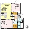 セレスティア千住元町 2LDKの間取り