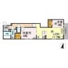 セレスティア千住元町 2LDKの間取り