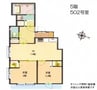 ジャコワ浜町 2DKの間取り