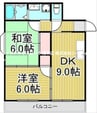 中島ビル 2DKの間取り