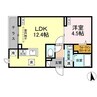 セレスティア東向島 1LDKの間取り