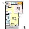 セレスティア東向島 1LDKの間取り
