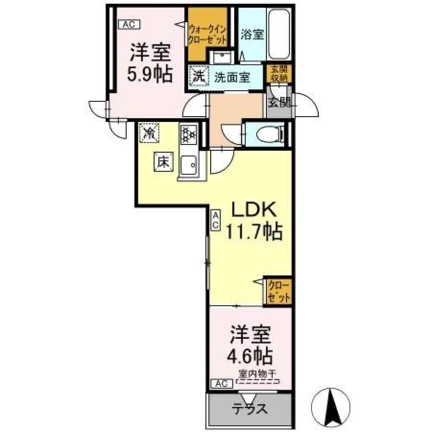 間取図 セレスティア六町II