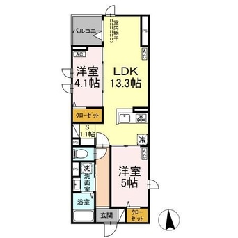 間取図 セレスティア六町II