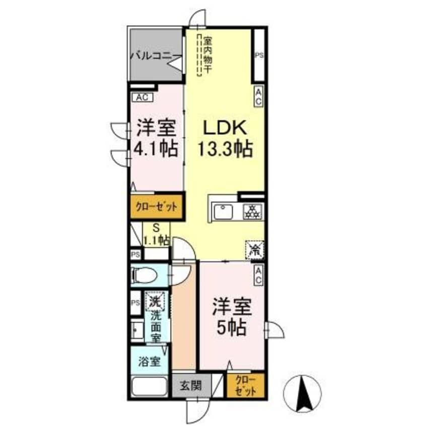 間取図 セレスティア六町II