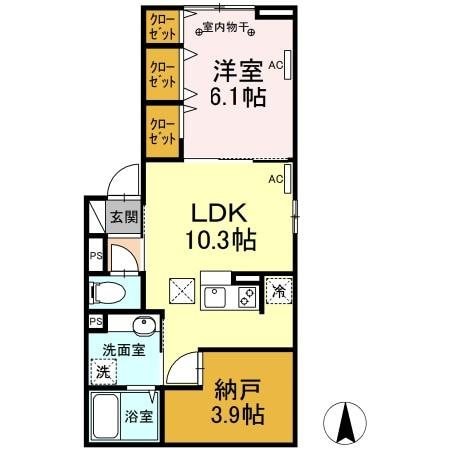 間取り図 ラリュール清川A