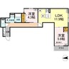 セレスティア六町III 2LDKの間取り