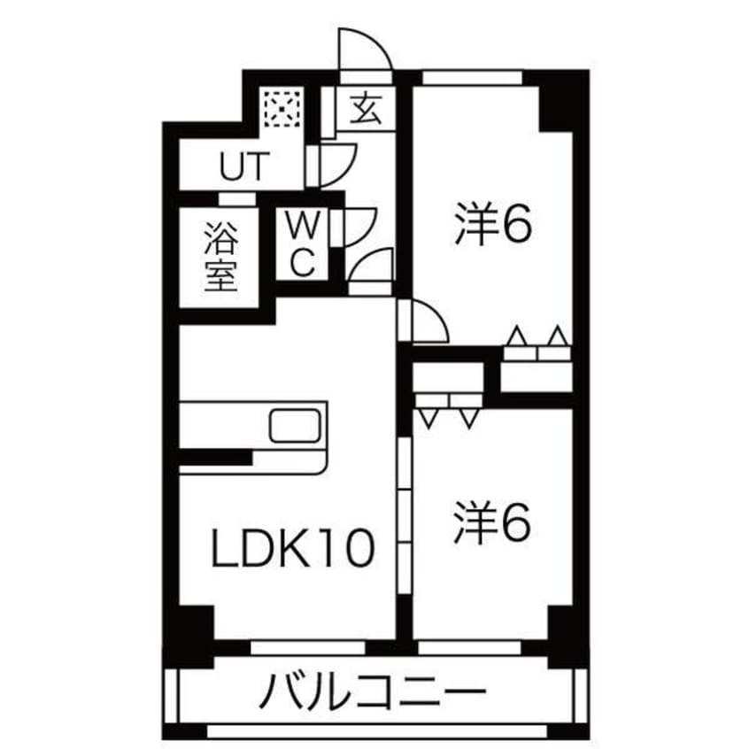 間取図 グランメールコート白銀