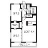 クレール錦町 2LDKの間取り