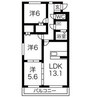 シーベルズ 3LDKの間取り
