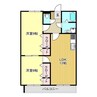 千寿パレス 2LDKの間取り