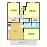 ノースパークＳ 3DKの間取り
