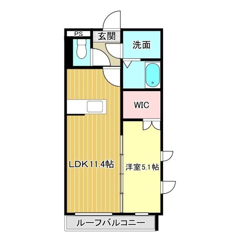 間取図 フェリスタ西条町