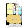 モアナコート 1LDKの間取り